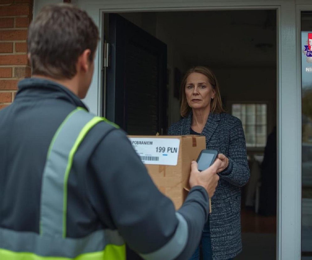 Policja, oszustwo, metoda na paczkę za pobraniem