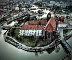 Wrocław widziany z lotu ptaka w obiektywie kamery bezzałogowych statków powietrznych