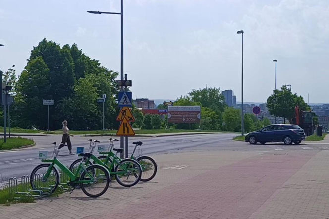 Mur między osiedlami w Szczecinie