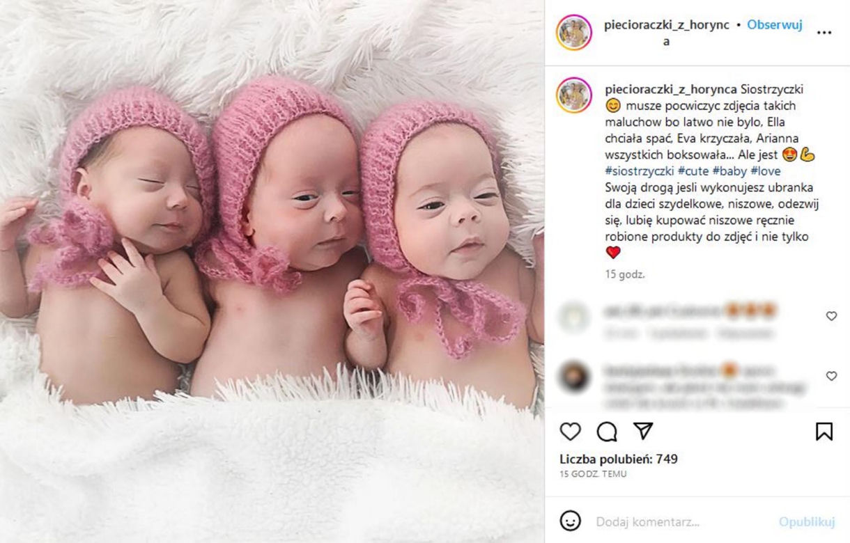 Radość w domu pięcioraczków z Horyńca-Zdroju! Eva dołączyła do sióstr