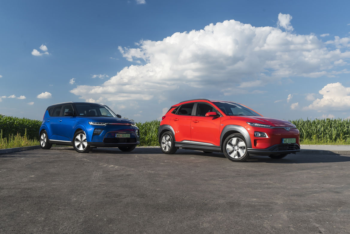 Hyundai Kona Electric 39,2 kWh 136 KM Premium & Kia e-Soul 64 kWh 204 KM XL