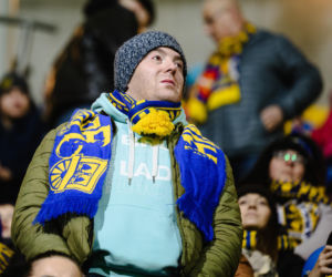 Arka Gdynia - Lechia Gdańsk: Zdjęcia kibiców z derbów Trójmiasta w ramach 23. kolejki PKO BP Ekstraklasy