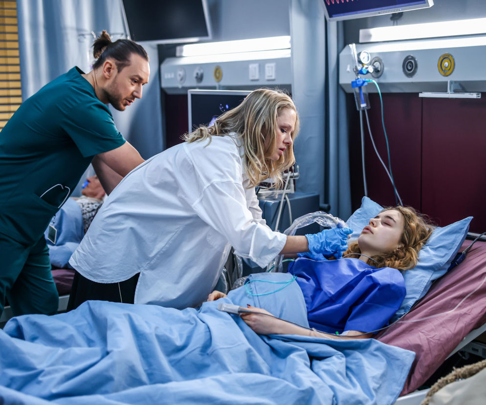 Szpital św. Anny, odcinek 98: Majka rodzi dziecko. Noworodek jest w stanie krytycznym