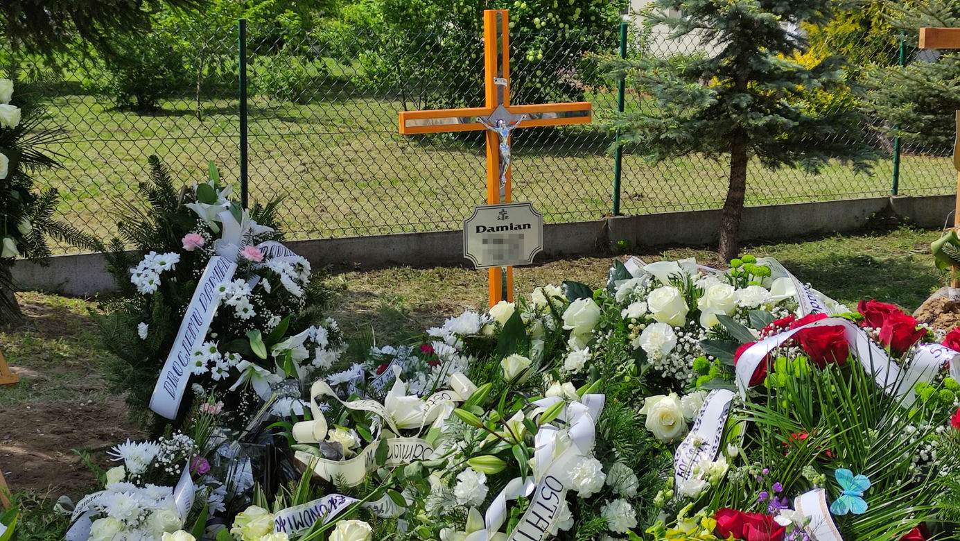 Grób Damiana, którego w Toruniu zabił pijany kierowca