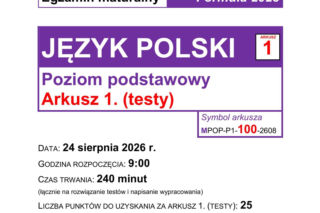Matura poprawkowa polski 2026 arkusz CKE. Publikujemy zadania maturalne z polskiego [24.08.2026]