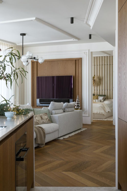 Apartament w stylu francuskim w świątecznej odsłonie