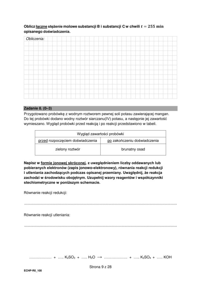 Matura 2026 Chemia FORMUŁA 2015: Arkusz CKE