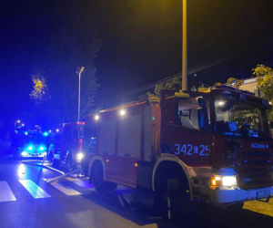 Nocny pożar w Toruniu. Ogień w garażu i budynku gospodarczym