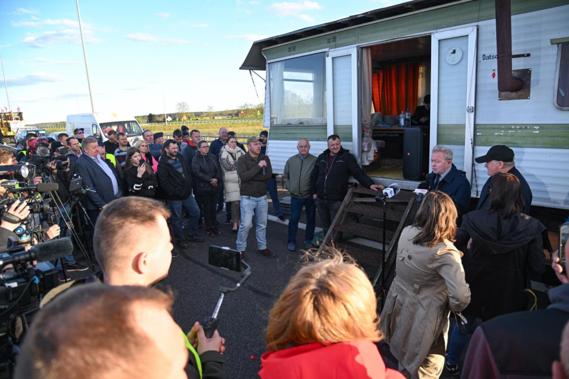 Strajk rolników w Myśliborzu na S3