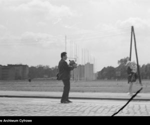 Skrzyżowanie al. Wyzwolenia i ul. Malczewskiego w Szczecinie w 1969 roku