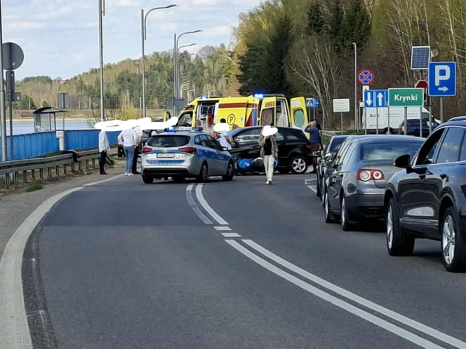 19.04.2026. Wypadek w Krynkach. Lądował LPR