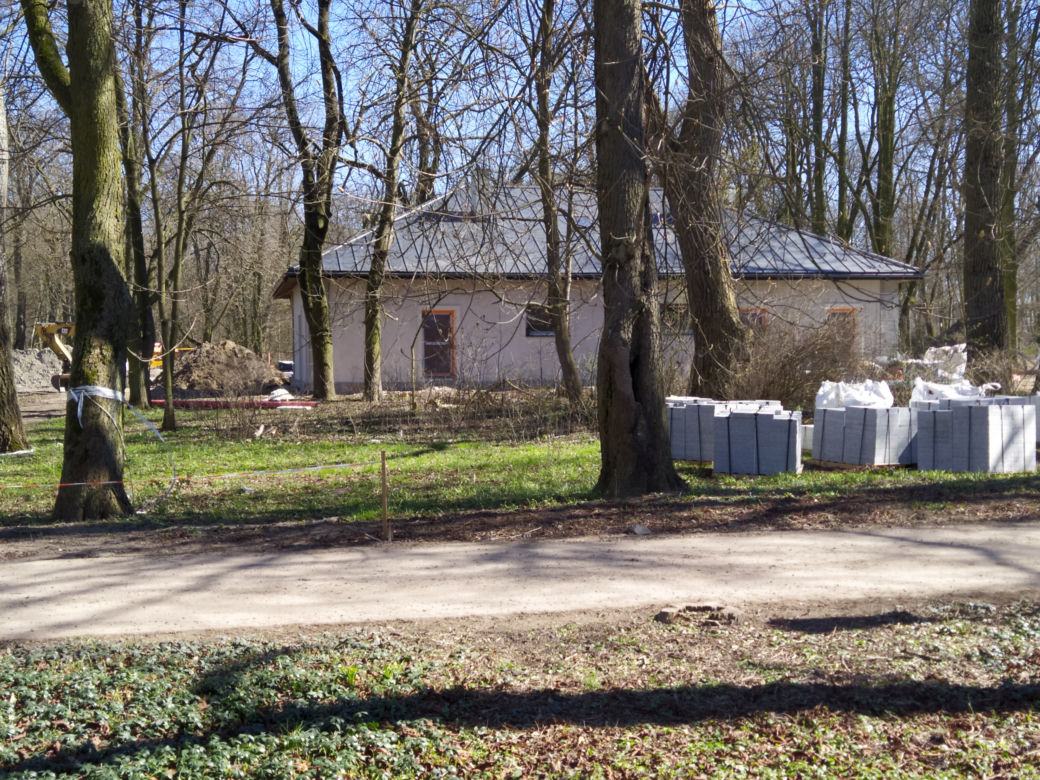 Park Aleksandria w Siedlcach w czasie remontu i prac rewitalizacyjnych - 29.03.2023