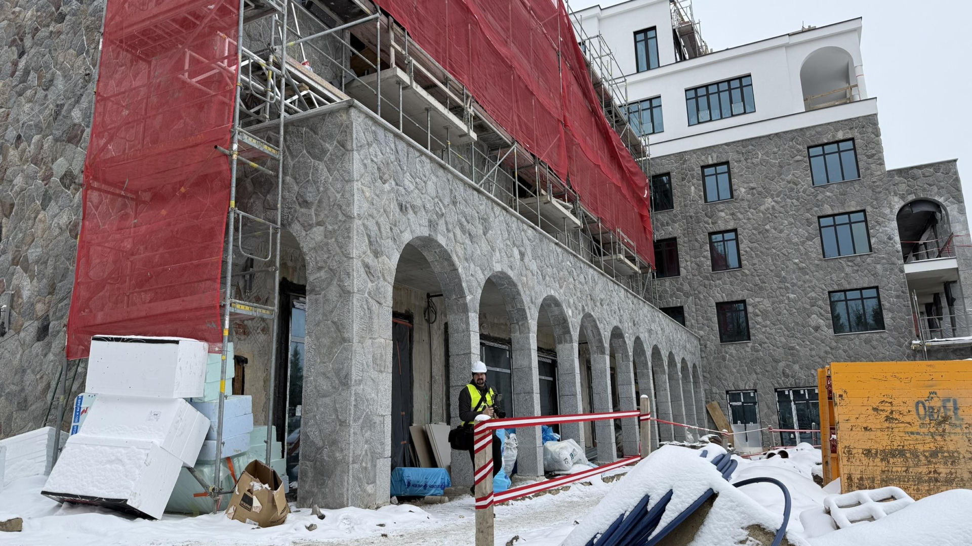 Budowa hotelu Salamandra w Kościelisku - luty 2026