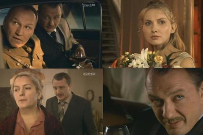 ANNA GERMAN odc. 5. Walentyn Lawriszyn (Marat Baszarow), major Sobański (Mariusz Jakus), Anna German (Joanna Moro), Irma Berner (Maria Poroszyna)