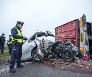 Tragiczny wypadek koło Włocławka na autostradzie A1. 5 osób nie żyje