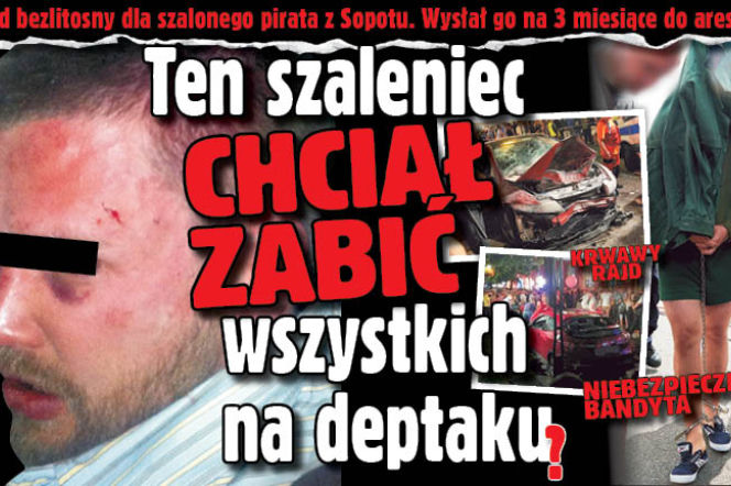 Ten szaleniec chciał zabić wszystkich na deptaku 