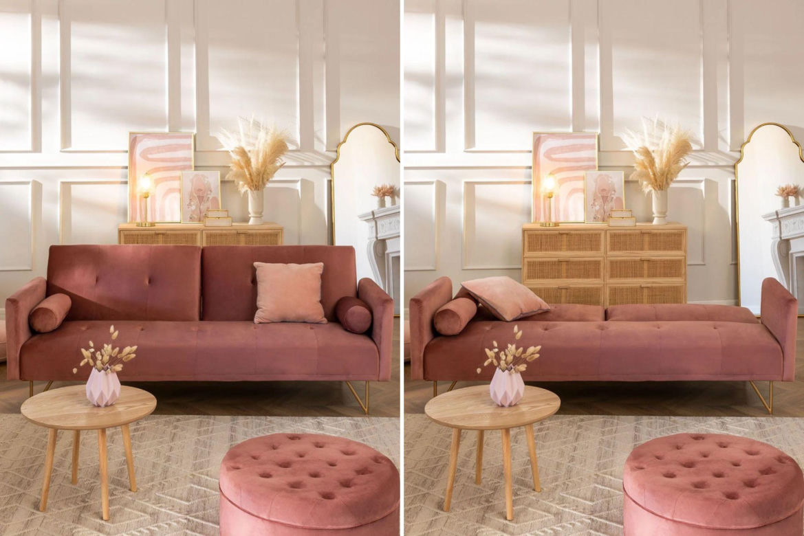 Sofa rozkładana. Modna sofa z funkcją spania