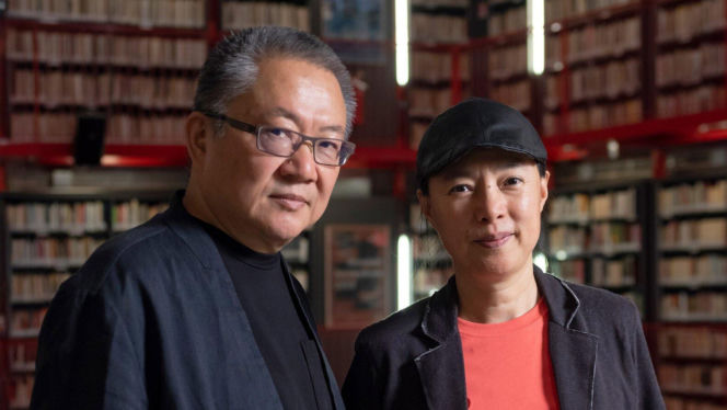 Wang Shu and Lu Wenyu. Image Courtesy of Venice Architecture Biennale
