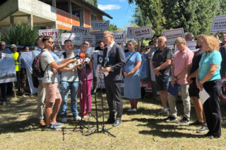 Protest mieszkańców Zabełcza