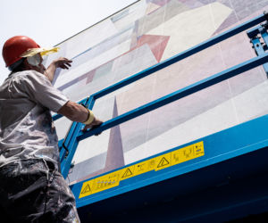 Mural o słynnym warszawskim bazarze gotowy