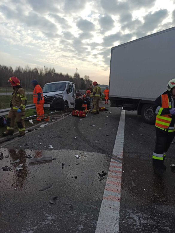 Wypadek na A4 w rejonie Nowych Żukowic