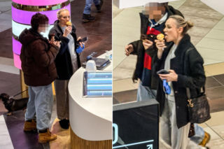 Sonia Bohosiewicz delektuje się lodami w przerwie od zakupów. Buszowała po sklepach z synem i kudłatym pupilem