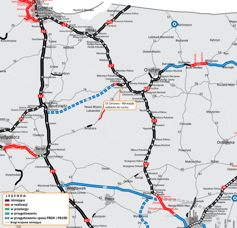 Droga ekspresowa S5 Ornowo - Wirwajdy już gotowa! Oddano ją pół roku przed terminem [ZDJĘCIA]