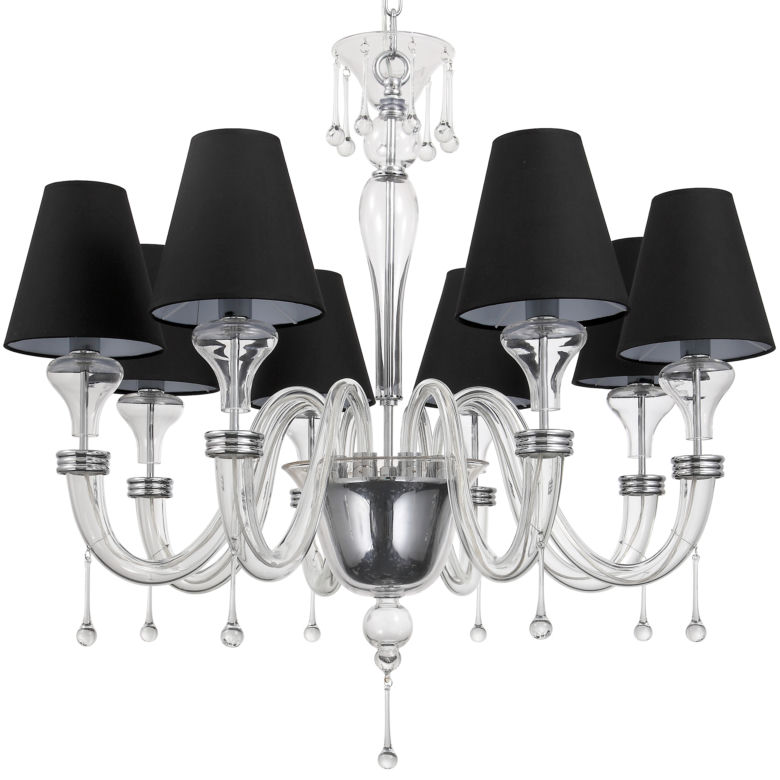 Żyrandol Secret Time Clear Black