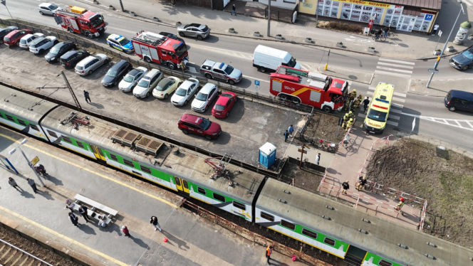Potrącony na torach w Józefowie