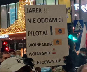 Protest Wolne media w Szczecinie