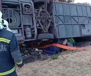 Akcja ratunkowa polskiego autokaru na Węgrzech