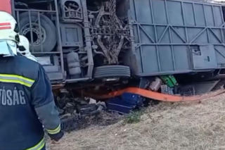 Akcja ratunkowa polskiego autokaru na Węgrzech