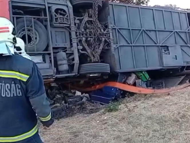 Akcja ratunkowa polskiego autokaru na Węgrzech