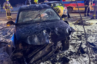 Trzy auta zderzyły się na Pomorzu. W roli głównej 19-letni kierowca BMW