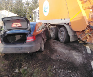 Wypadek na DK 25 w Nowym Dworze! Spore utrudnienia dla kierowców!