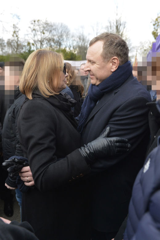 Politycy na pogrzebie Pawła Królikowskiego
