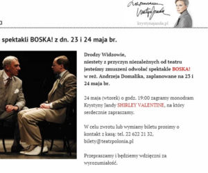 Wiktor Zborowski przestał grać nie może chodzić