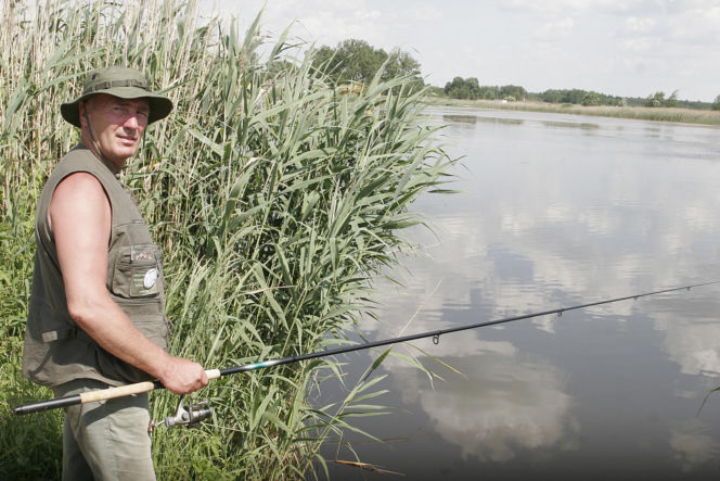 Karol Strasburger ćwiczy
