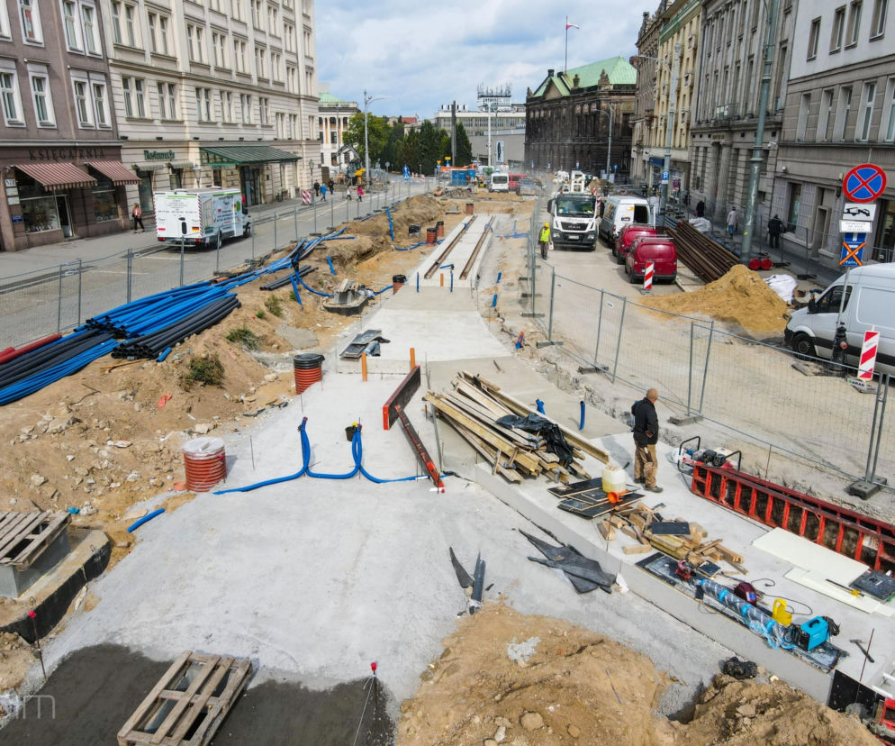 Postęp prac w rejonie Świętego Marcina zaczyna być widoczny