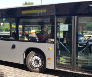 Pierwszy kurs autobusu przegubowego w Grudziądzu