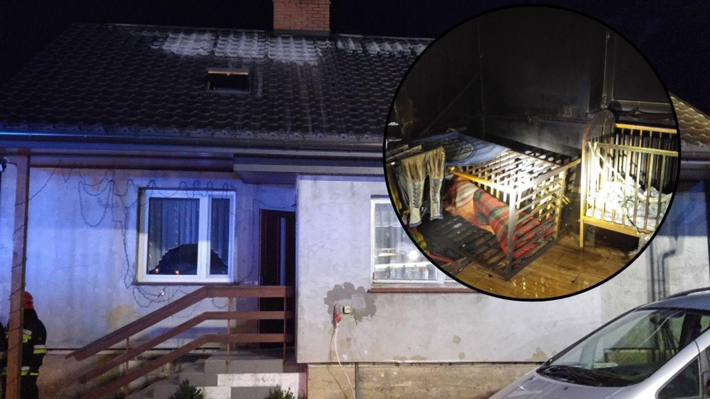 Pożar domu we wsi Jemieliste. Zginęły cztery osoby