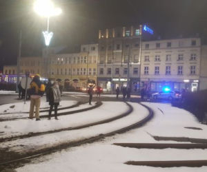 Strajk Kobiet w Gdańsku 1.02.2021. Blokada Huciska przez protestujących