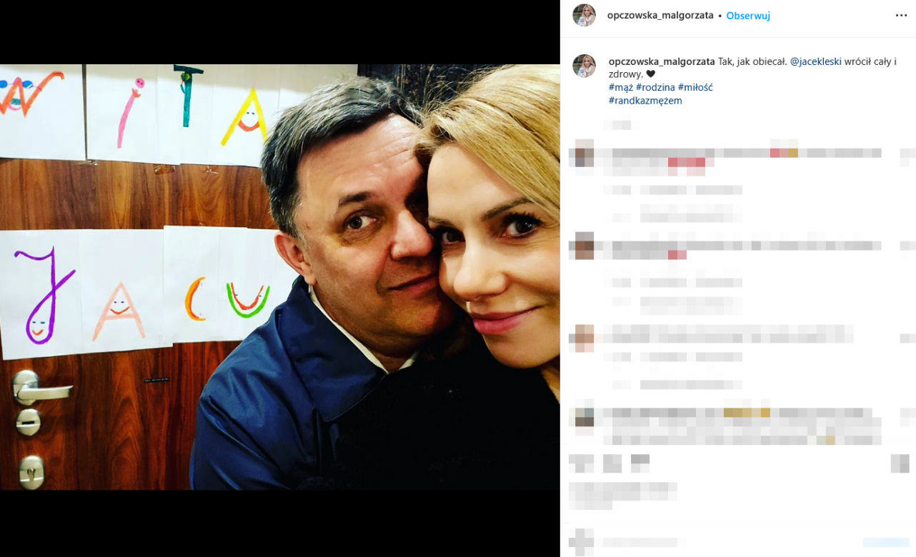 Małgorzata Opczowska spędzi Wielkanoc z mężem