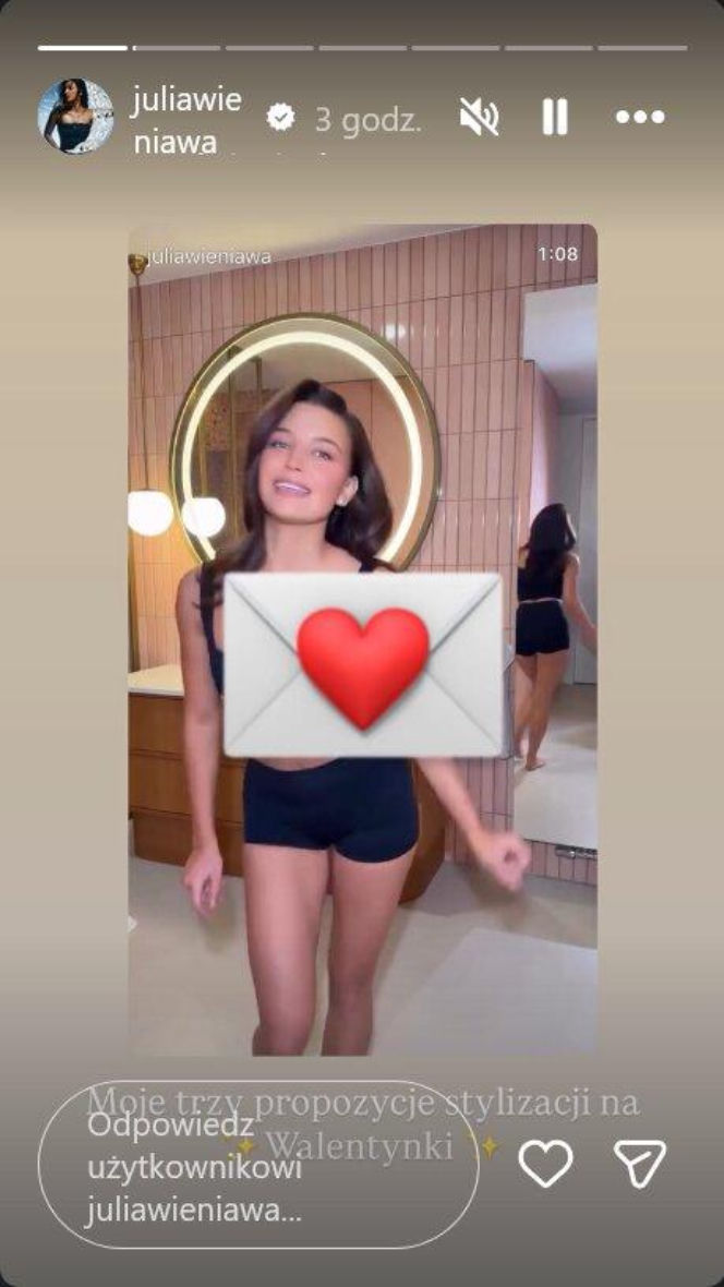 Julia Wieniawa dała się ponieść. Aż trzy stylówki na walentynki?