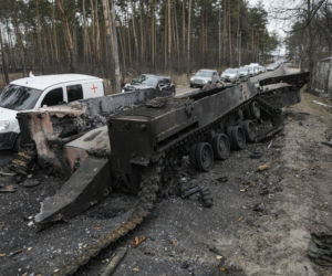 Ukraina. Zbombardowany Kijów