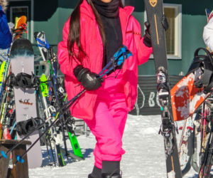 Kim Kardashian w górach