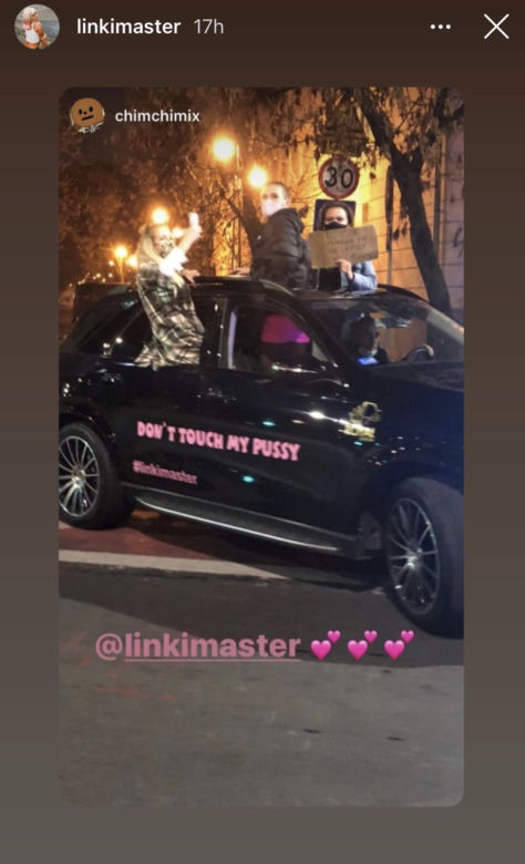 Marta Linkiewicz przyjechała na STRAJK KOBIET luksusowym Mercedesem GLE