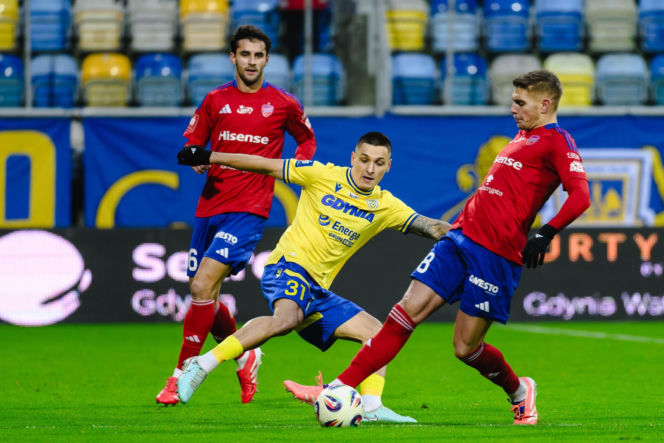 Mecz Ekstraklasy Arka Gdynia - Raków Częstochowa