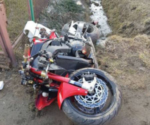 Wypadek w Mokrej Wsi, zginął motocyklista