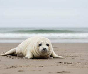 Foka szara uratowana w Ustce. Dlaczego maluch otrzymał imię Irek?